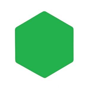 Panda Eva Pano Altıgen 46x40 Yeşil