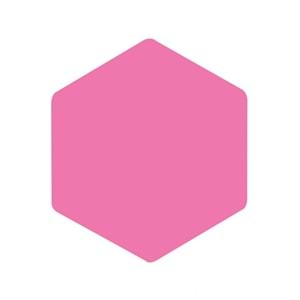 Panda Eva Pano Altıgen 46x40 Pembe