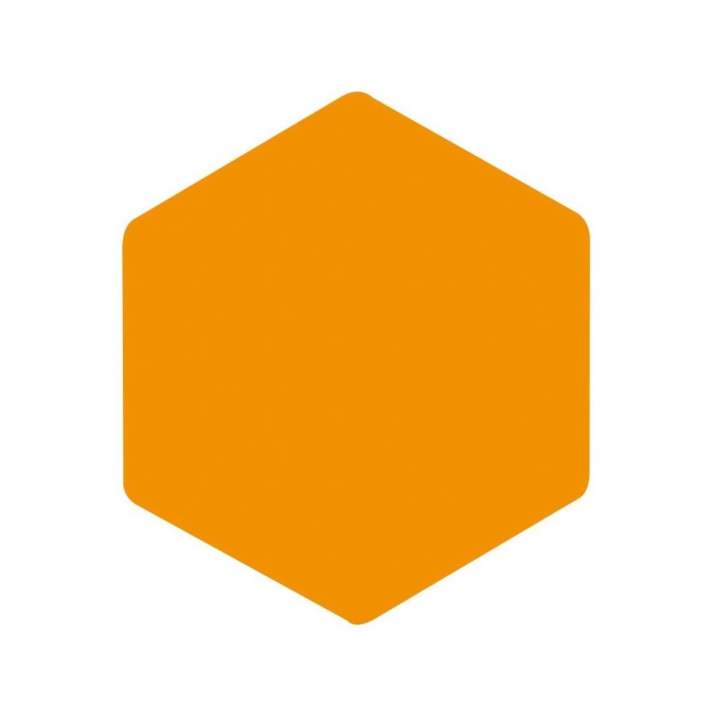 Panda Eva Pano Altıgen 46x40 Turuncu