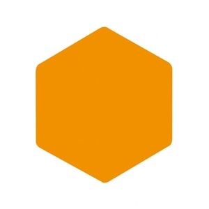 Panda Eva Pano Altıgen 46x40 Turuncu