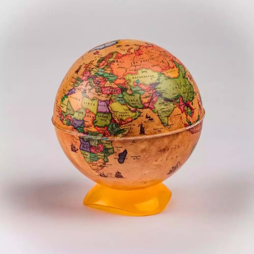 Gürbüz Kalemtıraş Antik Küre 10 Cm Globe Mini