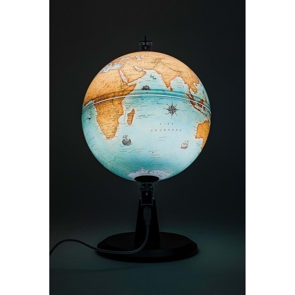 Gürbüz Küre Modern Antik Işıklı 26 CM
