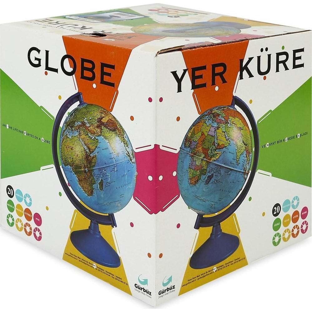 Gürbüz Modern Küre Fiziki Işıklı 20 CM 48201
