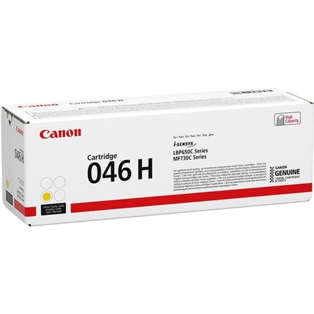 Canon CRG-046H Y Yellow Sarı Yüksek Kapasite Toner MF653-732-734-735