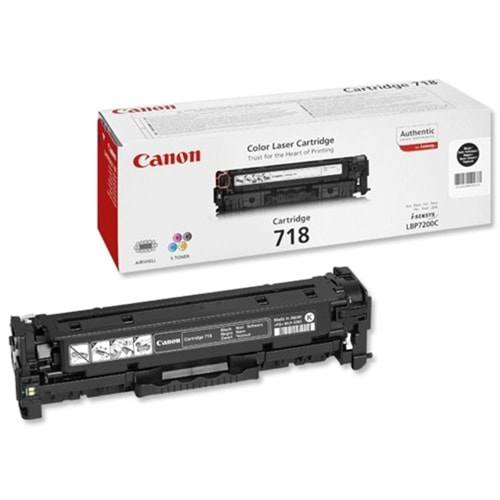 Canon CRG-718BK Black Siyah Toner MF728-729 MFC8350-8580 LBP7210