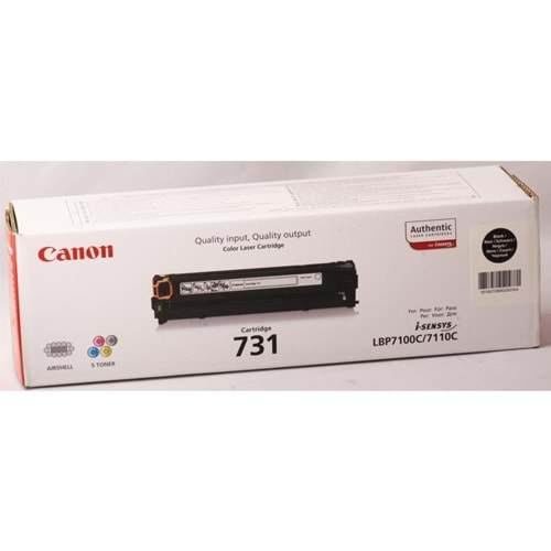 Canon CRG-731BK Black Siyah 1.400 Sayfa Toner LBP7110 MF628-8230-8280