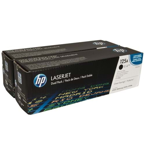 HP 125A Black Siyah Çiftli 2.200 Sayfa Toner CB540AD