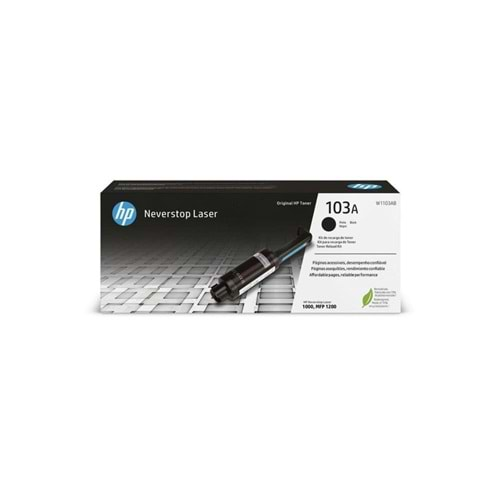 HP 103A Black Siyah 2.500 Sayfa NeverStop Tanklı Yazıcı Toneri W1103A