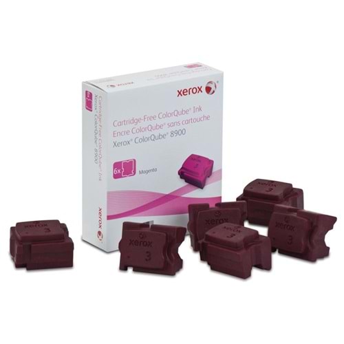 Xerox 108R01023 ColorQube 8900 Genuine Solid Ink Magenta Kırmızı 6 Stick
