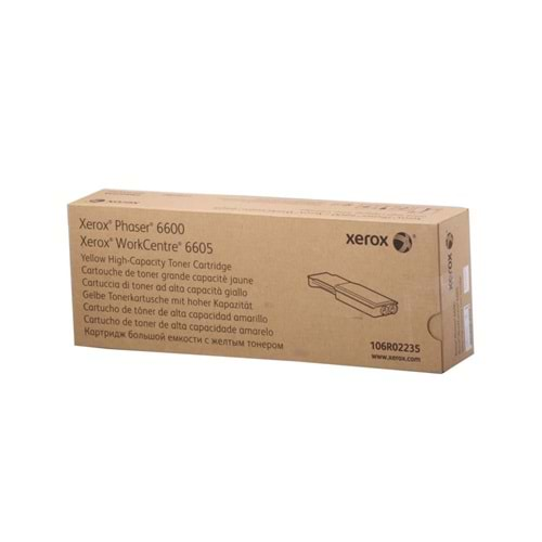 Xerox 106R02235 Phaser 6600-6605 Yüksek Kapasite Yellow Sarı Toner