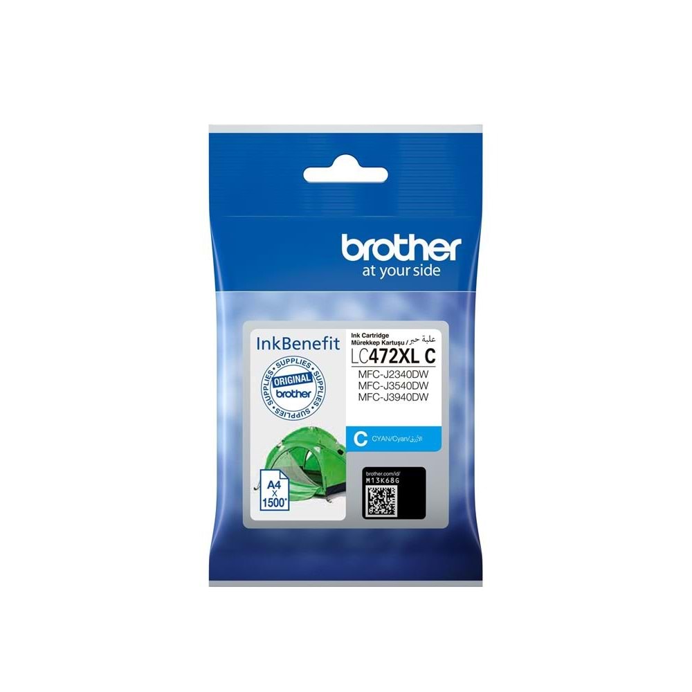 Brother LC472XLBK Black Siyah Kartuş MFC-J2340-J3540-J3940 3.000 Sayfa