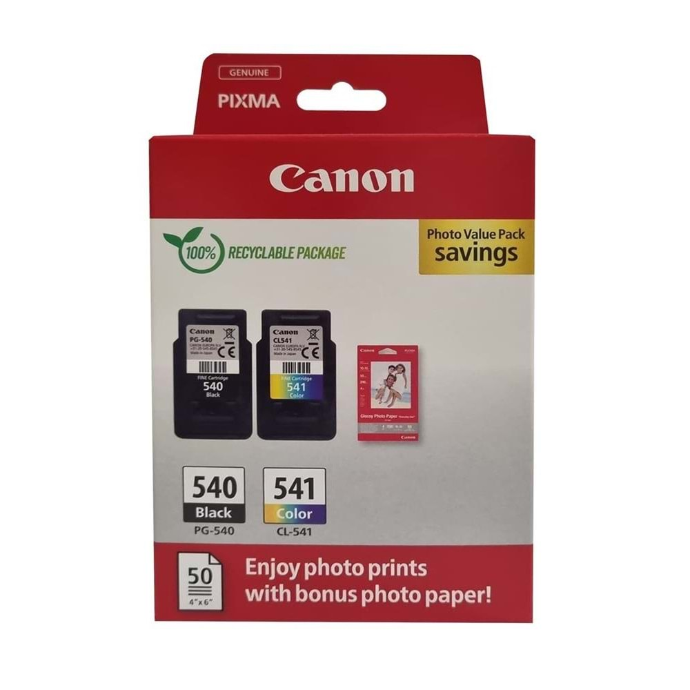 Canon PG-540 CL-541 Photo Value Multipack 2'li Mürekkep Kartuş