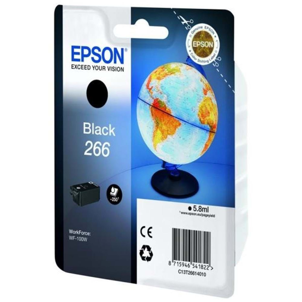 Epson 266 Black Siyah Mürekkep Kartuş T26614010