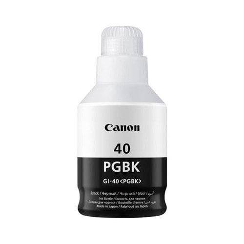 Canon GI-40BK Black Siyah Şişe Mürekkep G6040-G5040