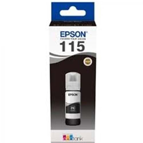 Epson 115 Black Siyah Şişe Mürekkep T07C14A L8160-L8180