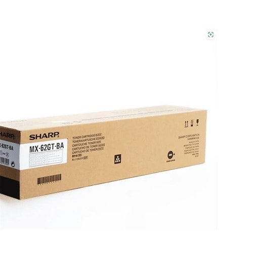 SHARP MX-62GTBA Black Siyah Orjinal Fotokopi Toneri MX-7580