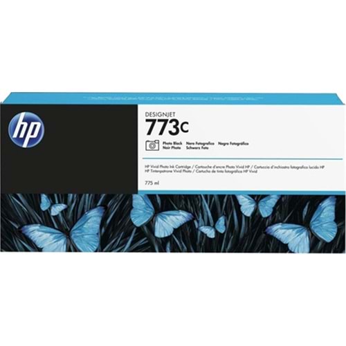HP 773C Photo Black Fotoğraf Siyahı 775ML Plotter Kartuşu C1Q43A