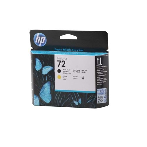 HP C9384A 72 Matte Black-Yellow Mat Siyah-Sarı Baskı Kafası C9384A