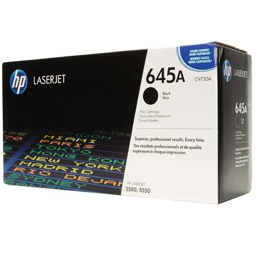 HP 645A Black Siyah 13.000 Sayfa Toner C9730A