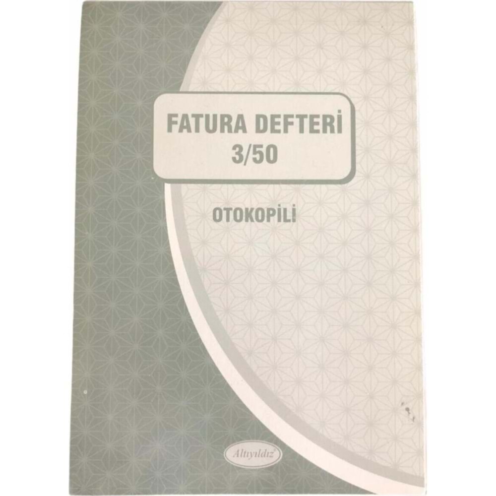 Altınyıldız Otokopili İrsaliyeli Fatura 3x50 (1 Adet)