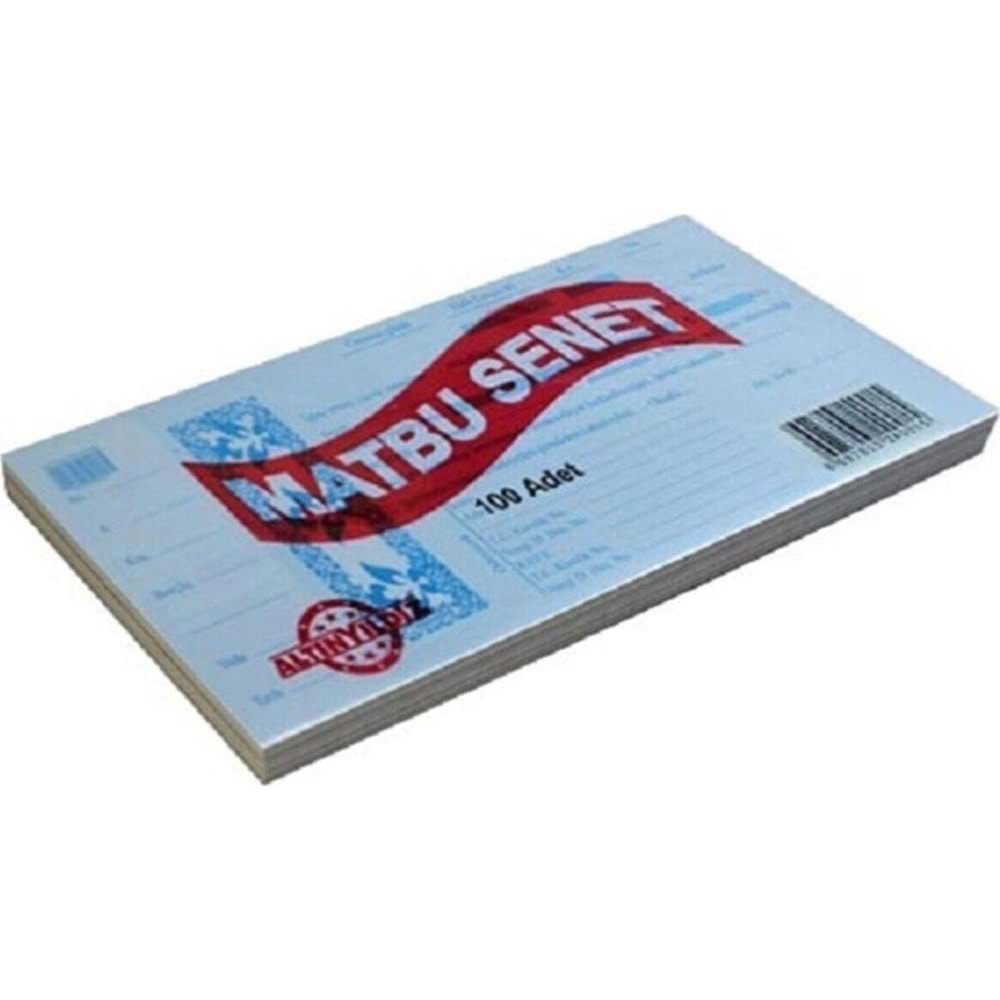 Altınyıldız Bono Kağıdı 100 Lü Blok Senet