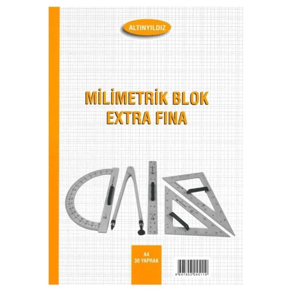 Altınyıldız Milimetrik Turuncu A4