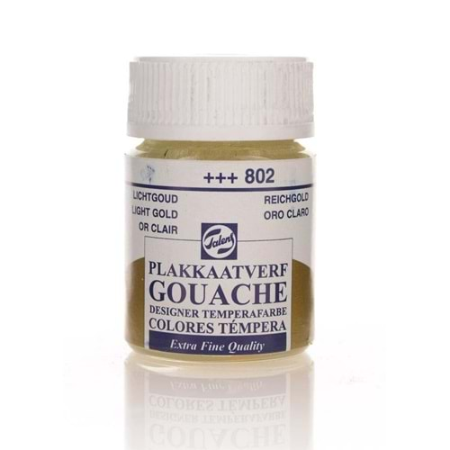 Talens Guaj Boya 16 ML Light Gold (Parlak Altın) 802