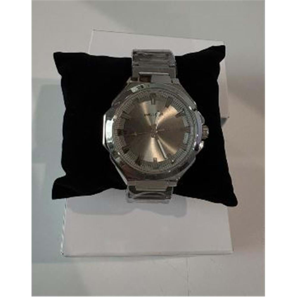 Swiss Plus Man Watch Basic Seri Model-9 ST3506AGS Max Plus Silver-Silver(Kol Saati)