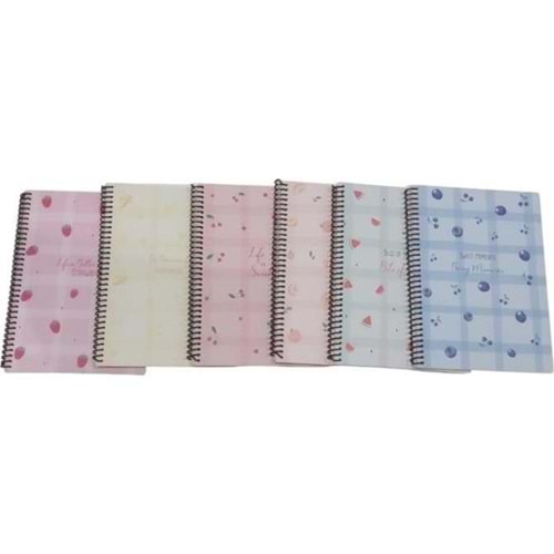 Dilman Meyve Serisi Defter Kitap Kağıdı 16x22 60 Yp Çizgili 6446
