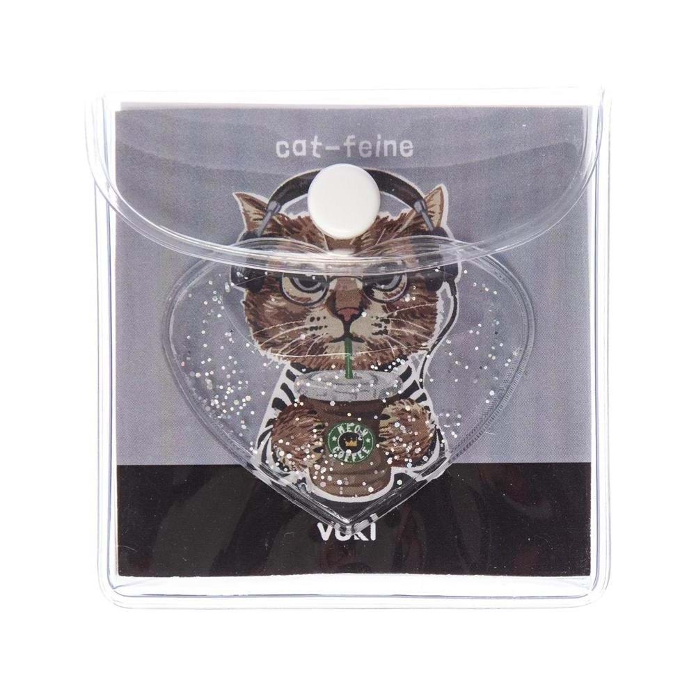 Vuki Küp Bloknot Simli Sulu 6,3x6,3 Cm Kedi-2 VK-0111-6