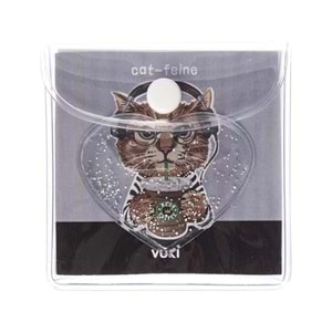 Vuki Küp Bloknot Simli Sulu 6,3x6,3 Cm Kedi-2 VK-0111-6