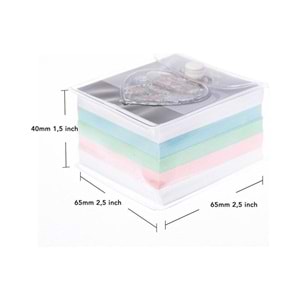 Vuki Küp Bloknot Simli Sulu 6,3x6,3 Cm Kedi-2 VK-0111-6