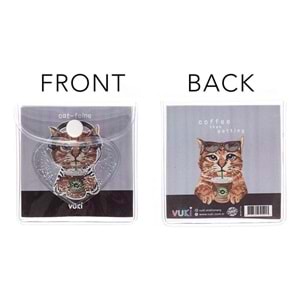 Vuki Küp Bloknot Simli Sulu 6,3x6,3 Cm Kedi-2 VK-0111-6