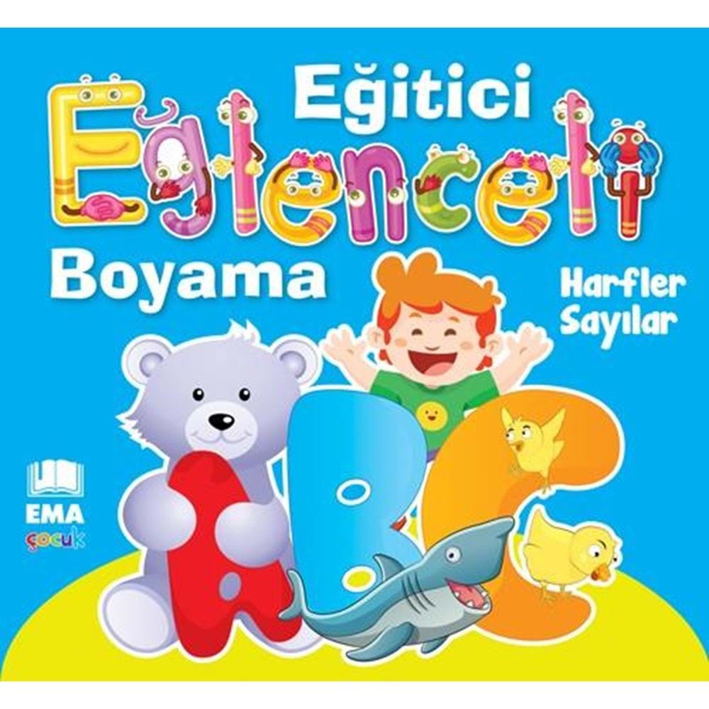 Ema Eğitici Eğl.Boyama-Harfler-Sayılar/Emaçocuk