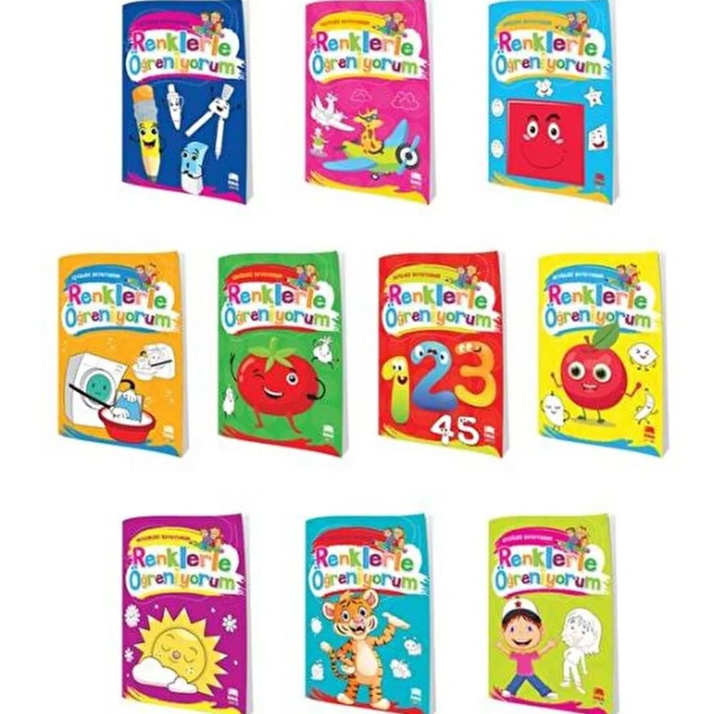 Ema Renklerle Öğreniyorum Boyama 1-10/Emaçocuk