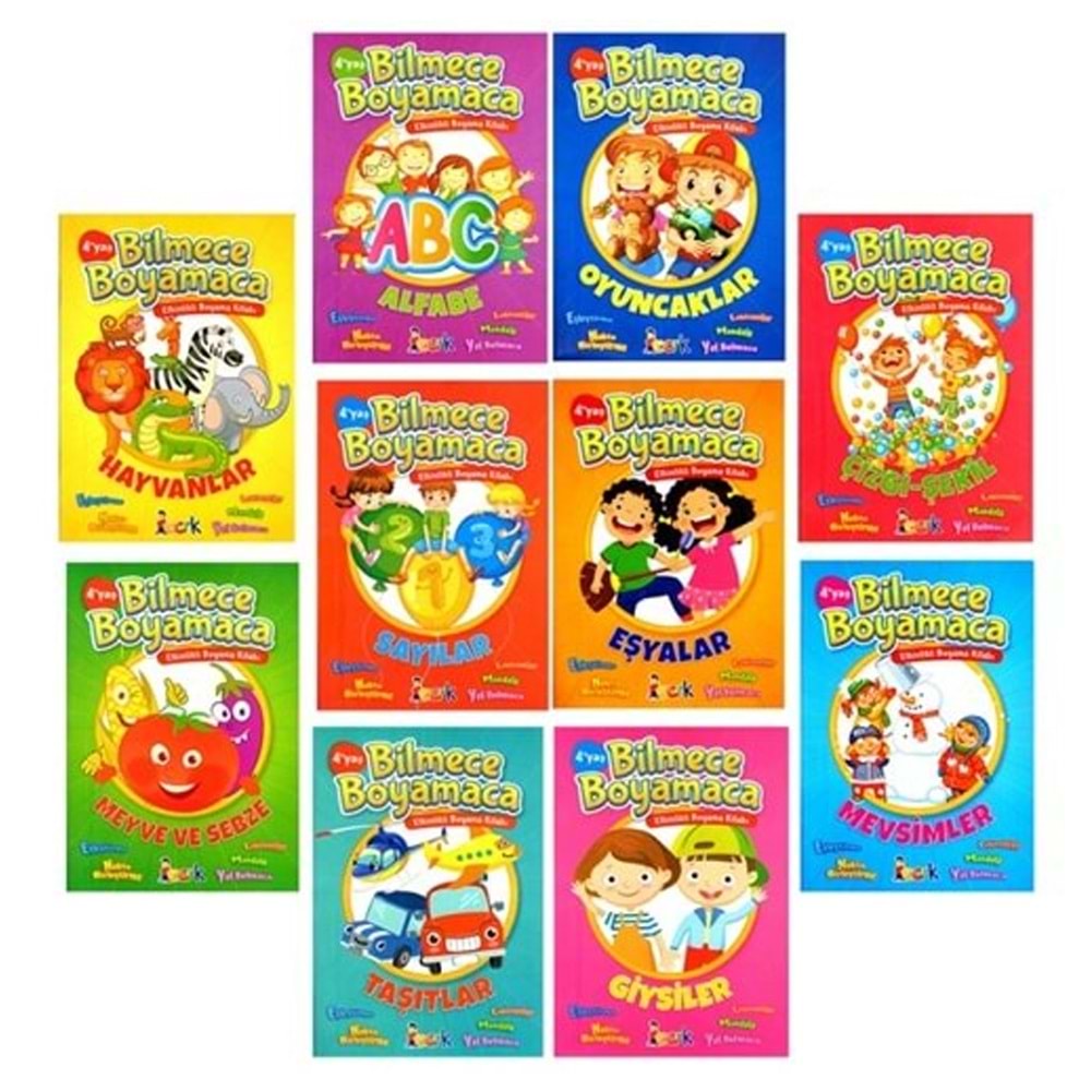 Ema Bilmece Boyamaca 10 Çeşit/Bıcırık