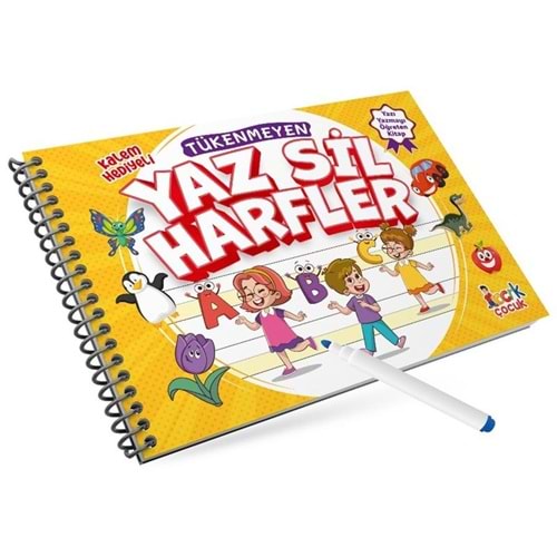 Tükenmeyen Yaz Sil Harfler Spiralli /Bıcırık