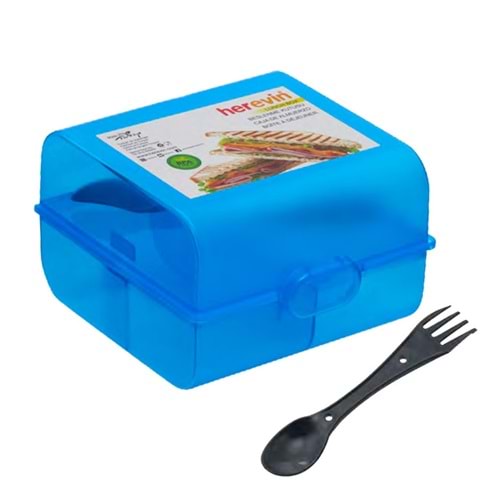 Herevin Beslenme Kutusu-Naturel-Pembe-Mavi 161274-000