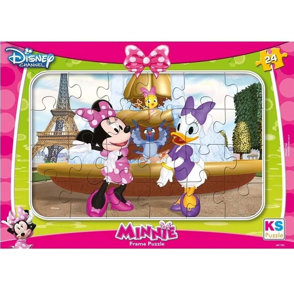 Ks Games Puzzle 24 Parça Mınnıe Mouse Frame MIN.704