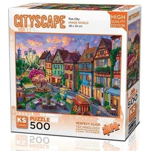 Ks Games Puzzle 500 Parça Fun City 20047