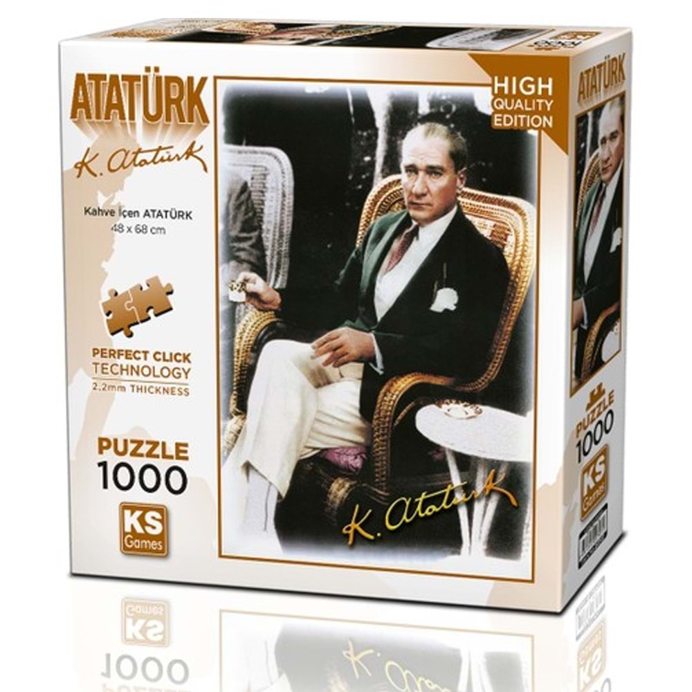 Ks Games Puzzle 1000 Parça Kahve İçen Atatürk 20727