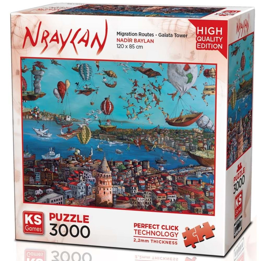 Ks Games Migration Routes-galata Tower 3000 Parça Y Puzzle
