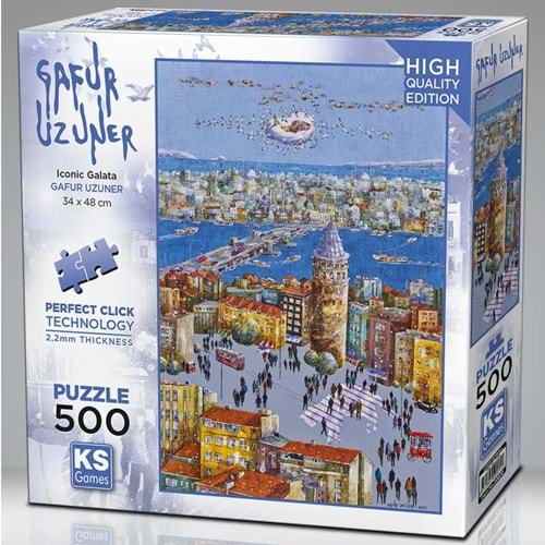 Ks Games Puzzle 500 Parça İconic Galata 20072