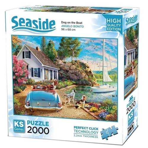 Ks Games Puzzle 2000 Parça Dog On The Boat 22537