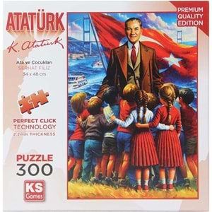Ks Games Puzzle 300 Ata Ve Çocukları 19254