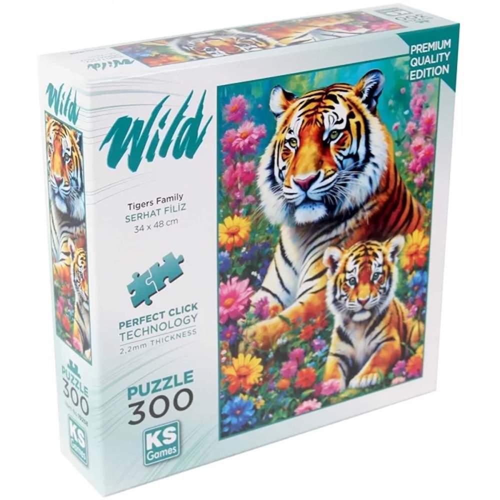 Ks Games Puzzle 300 Tigers Family 19258