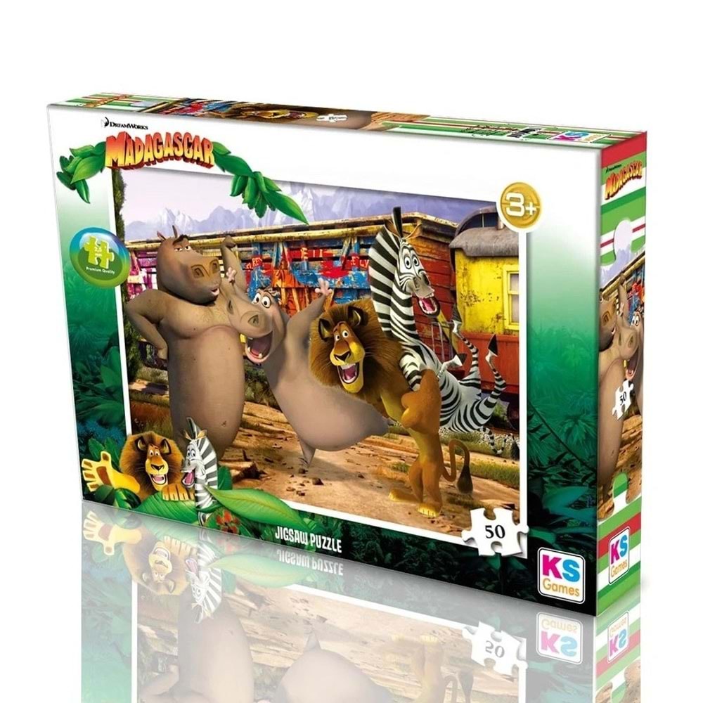 Ks Games Madagascar Puzzle 50 Prç. Mg 709