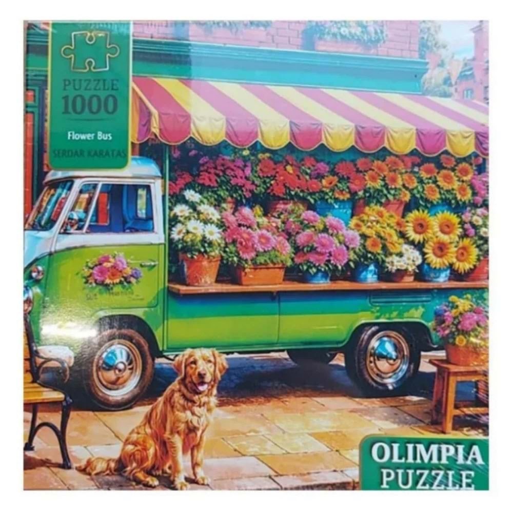 Olimpia Puzzle 1000 Flower Bus 15014