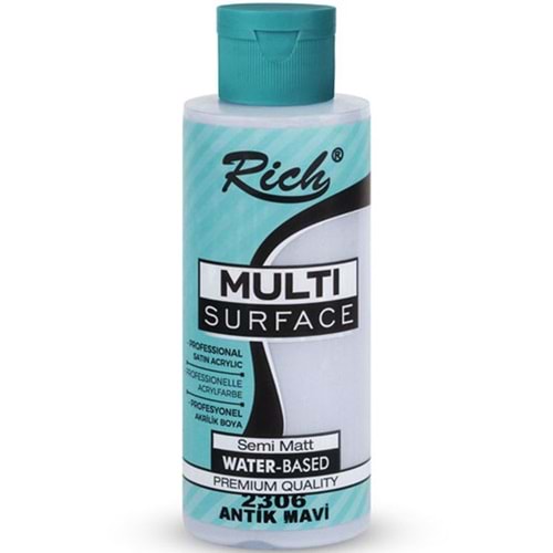 Rich Akrilik Boya Multi Surface 120 CC Antik Mavi 2306