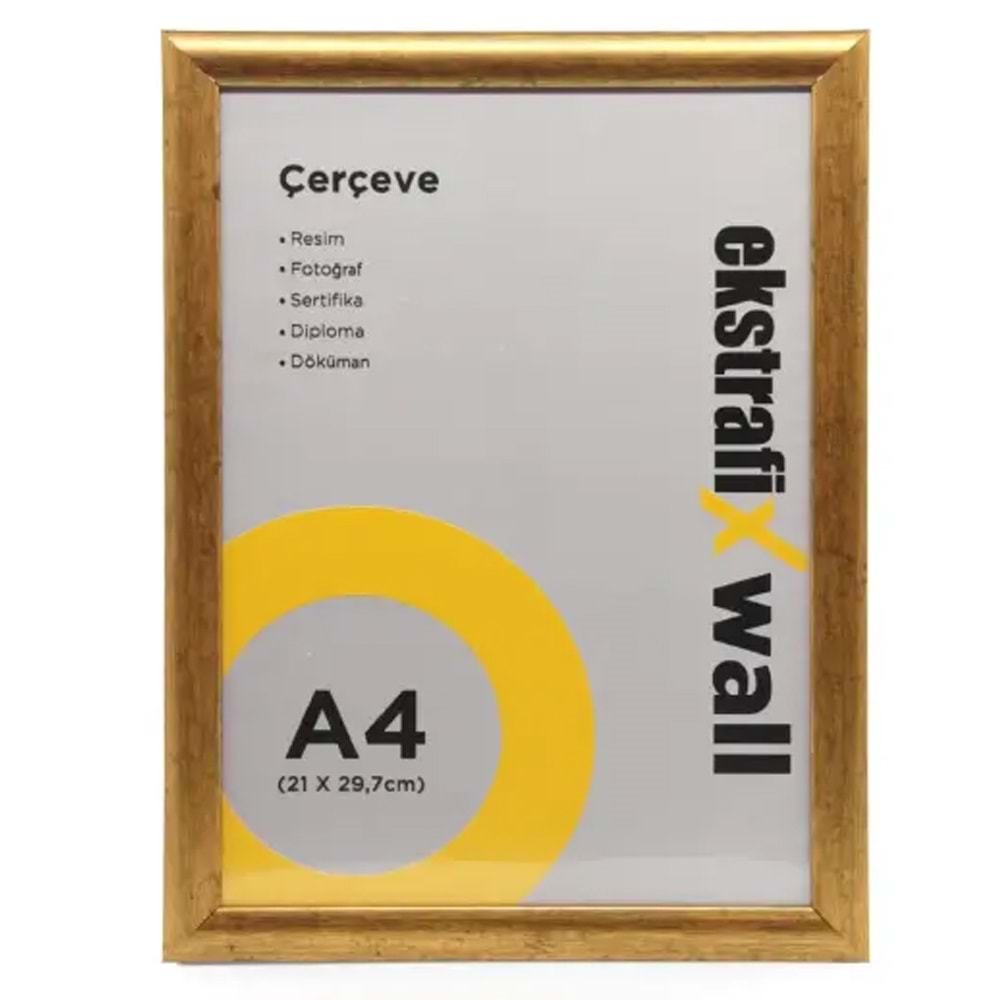 Ekstrafix Çerçeve A4 22 Li Altın Fix-ça05